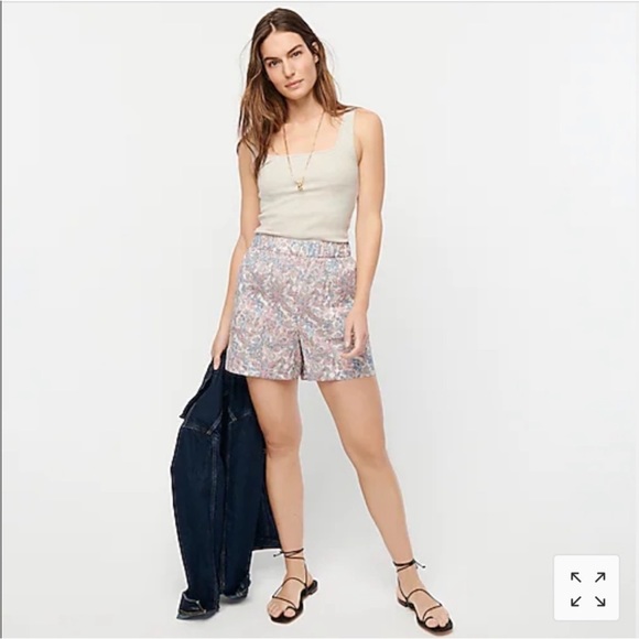 NWT J. Crew Pull-on camp short in Liberty® florals - Picture 5 of 10